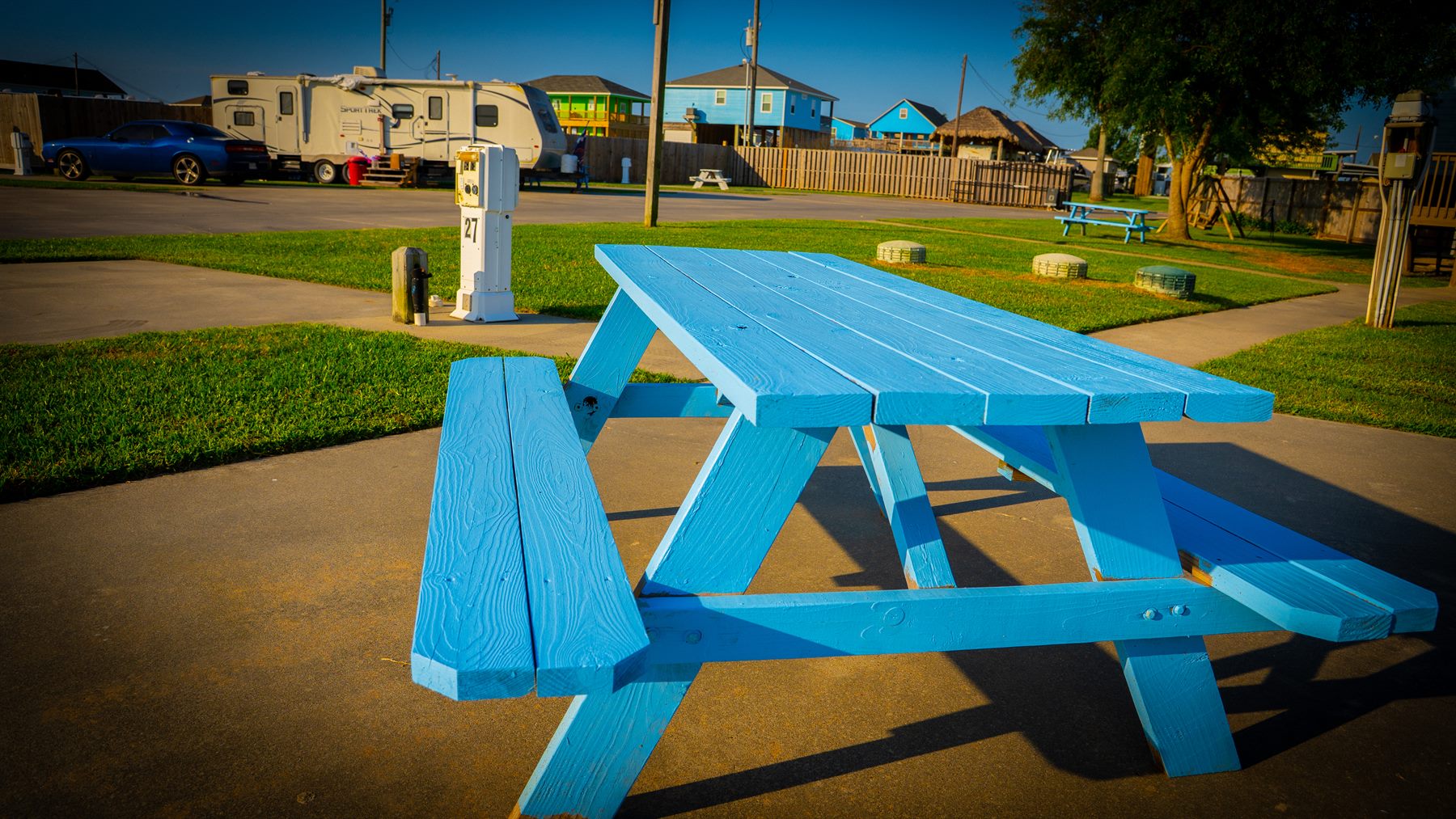 concrete RV pads in Crystal Beach at The Palms